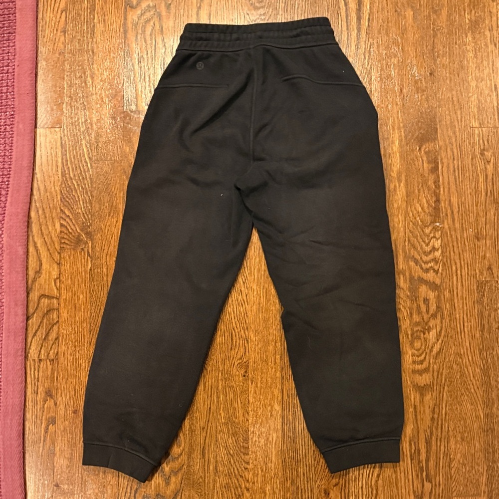 Classic Black Drawstring Jogger Sweatpants - Picture 2 of 4